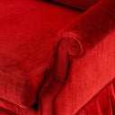 Velvet Frilled Lounge Chair Verplanck