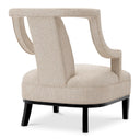 Beige Upholstered Accent Armchair Roumier