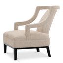 Beige Upholstered Accent Armchair Roumier
