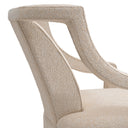 Beige Upholstered Accent Armchair Roumier