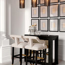 Beige Cut-Out Bar Stool Roumier
