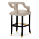 Beige Cut-Out Bar Stool Roumier