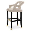 Beige Cut-Out Bar Stool Roumier