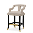 Beige Cut-Out Counter Stool Roumier