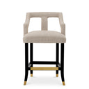 Beige Cut-Out Counter Stool Roumier