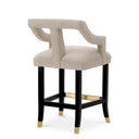 Beige Cut-Out Counter Stool Roumier