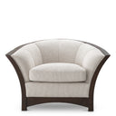 Wooden Framed Beige Lounge Chair Bleecker by Eichholtz, view 3