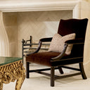 Brown Velvet Lounge Chair Elisha by Eichholtz, view 2