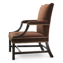 Brown Velvet Lounge Chair Elisha by Eichholtz, view 5