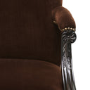 Brown Velvet Lounge Chair Elisha by Eichholtz, view 8
