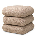 Beige Jacquard Swivel Stool Greenwich by Eichholtz