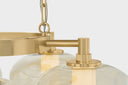 Vintage Brass Toulouse Chandelier 31" by Corbett Lighting, view 3