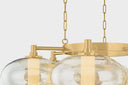 Vintage Brass Toulouse Chandelier 42" by Corbett Lighting, view 4