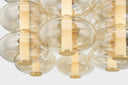 Vintage Brass Toulouse Chandelier 42" by Corbett Lighting, view 6