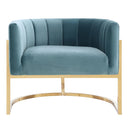 Magnolia Performance Velvet Accent Chair - Gold Base