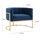 Magnolia Performance Velvet Accent Chair - Gold Base