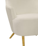 Julia Performance Velvet Wingback Accent Chair