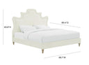 Serenity Cream Performance Velvet Bed