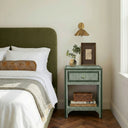 Kora 18" Cotton Jute 1-Drawer Contract-Grade Nightstand