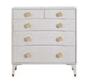 Divine 38" White 5-Drawer Chest