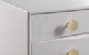 Divine 38" White 5-Drawer Chest