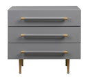 Trident 28" 3-Drawer Nightstand