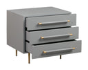 Trident 28" 3-Drawer Nightstand