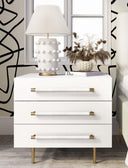 Trident 28" 3-Drawer Nightstand