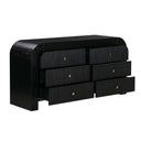 Hump 62" Arched 6-Drawer Dresser