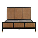Sierra Wood & Rattan Bed