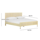 Sierra Wood & Rattan Bed