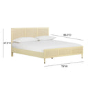 Sierra Wood & Rattan Bed