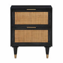 Sierra 22" Cane 2-Drawer Nightstand