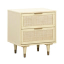 Sierra 22" Cane 2-Drawer Nightstand
