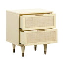 Sierra 22" Cane 2-Drawer Nightstand
