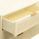 Sierra 60" Cane 6-Drawer Dresser