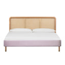 Kavali Performance Velvet and Natural Bed