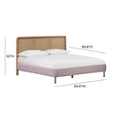 Kavali Performance Velvet and Natural Bed