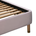 Kavali Performance Velvet and Natural Bed