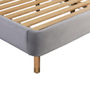 Kavali Performance Velvet and Natural Bed