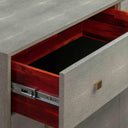 Pesce 57" Faux Shagreen 6-Drawer Dresser