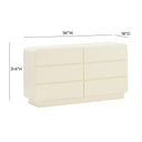 Sagura 56" 6-Drawer Dresser