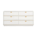 Julieta 62" Acacia Wood 6-Drawer Dresser