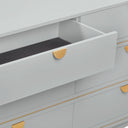 Julieta 62" Acacia Wood 6-Drawer Dresser