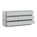 Julieta 62" Acacia Wood 6-Drawer Dresser