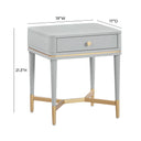 Julieta 19" Acacia Wood Nightstand With Drawer