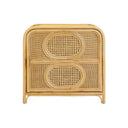 Tina 27" Rattan Nightstand With Storage