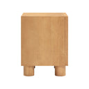 Miles 22" Natural Wood 2-Drawer Nightstand