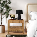 Brandyss 26" Burl 2-Drawer Nightstand