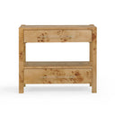 Brandyss 26" Burl 2-Drawer Nightstand